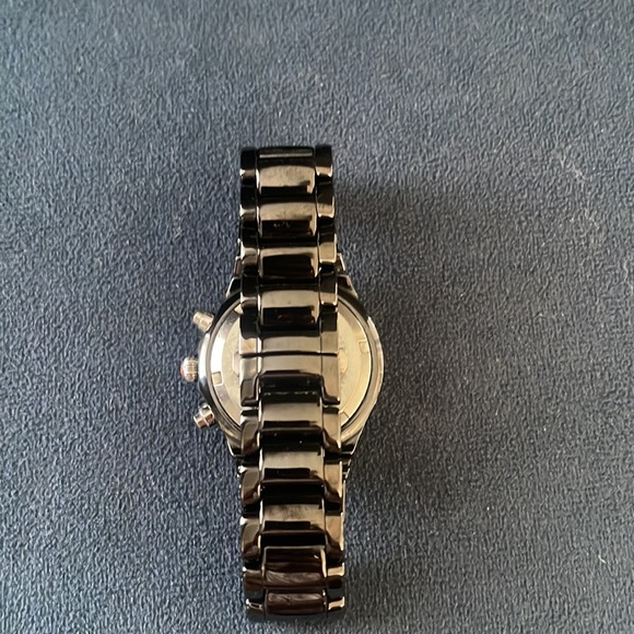 MICHELE Tahitian Black Ceramic/ Diamond Watch - Picture 4 of 11
